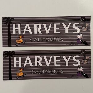 Harvey’s Seatbelt Nightmare Before Christmas stickers set / NEW / cross posted